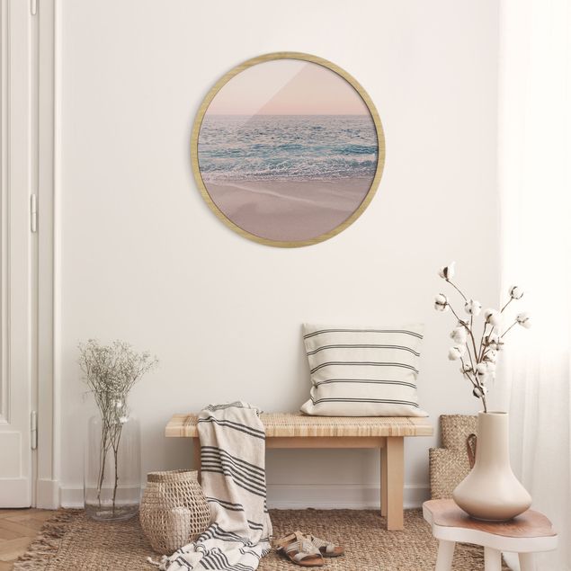 Prints landscape Reddish Golden Beach In The Morning