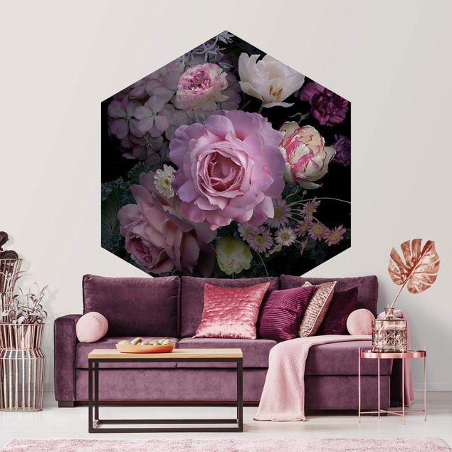 Floral wallpaper Bouquet Of Gorgeous Roses