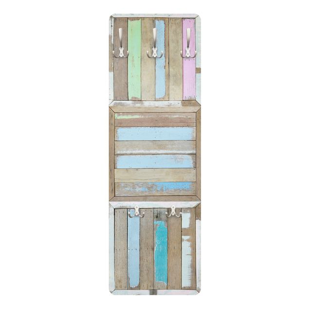 Wall mounted coat rack blue Rustic Timber