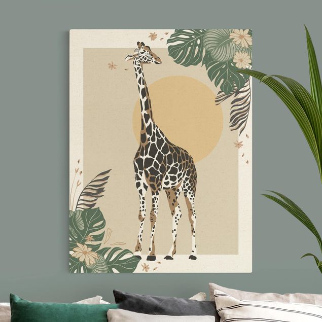 Giraffe canvas Safari Animals - Giraffe