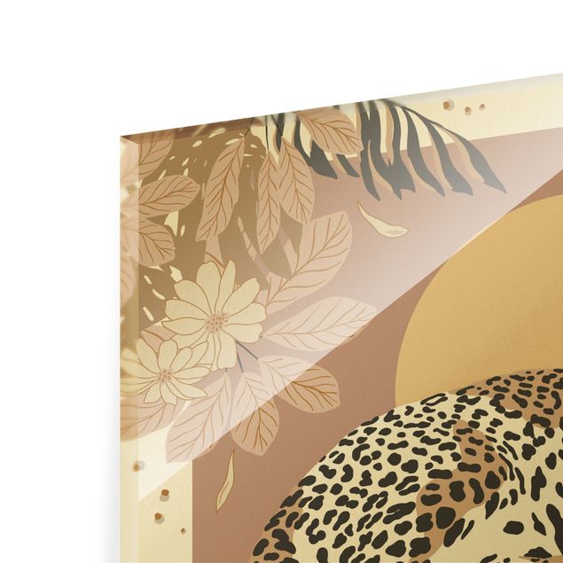Prints Safari Animals - Leopard At Sunset