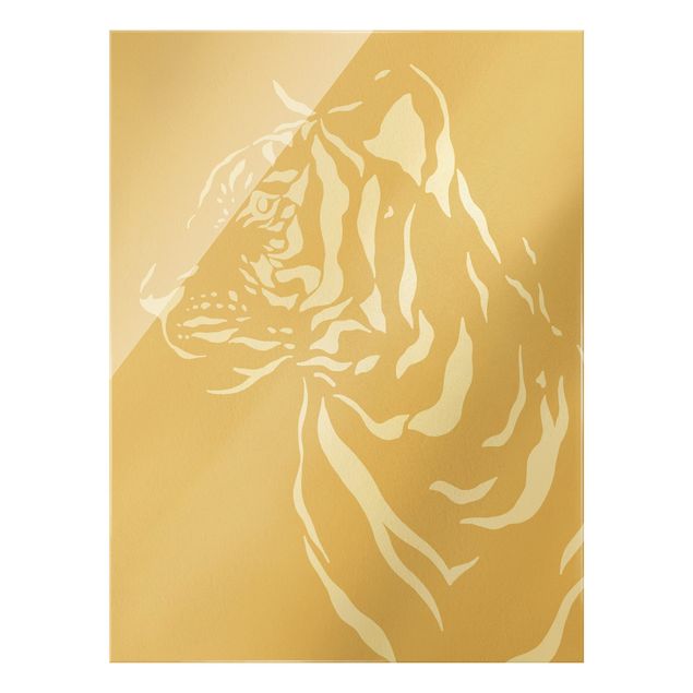 Prints Safari Animals - Portrait Tiger Beige