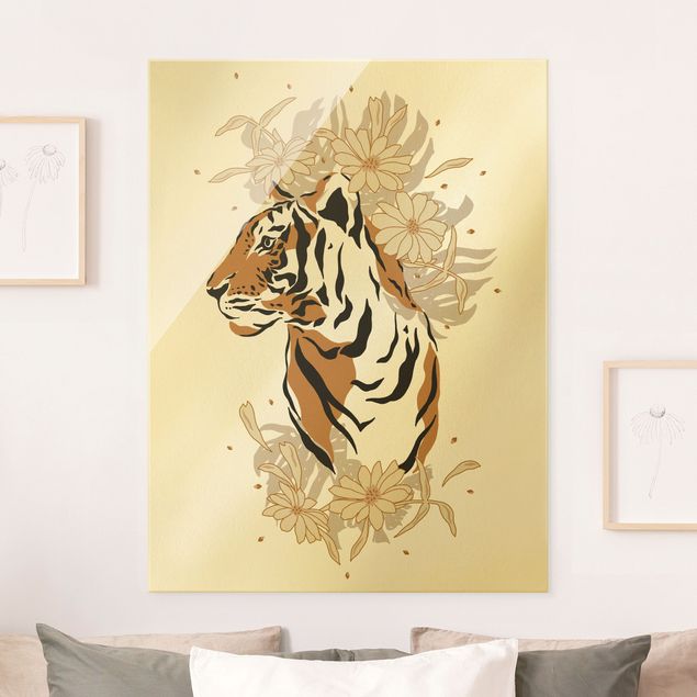 Tiger prints Safari Animals - Portrait Tiger