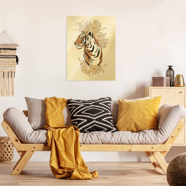 Prints animals Safari Animals - Portrait Tiger