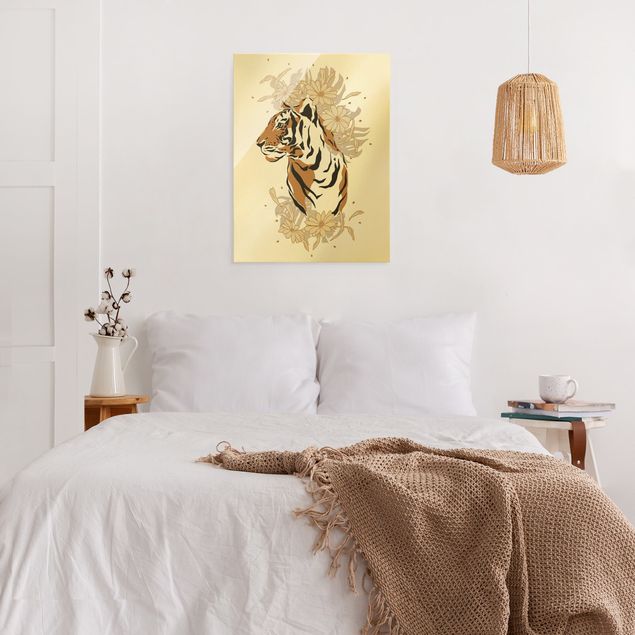 Modern art prints Safari Animals - Portrait Tiger