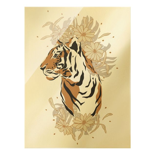 Prints Safari Animals - Portrait Tiger