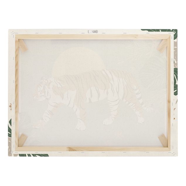 Canvas prints Safari Animals - Tiger At Sunset