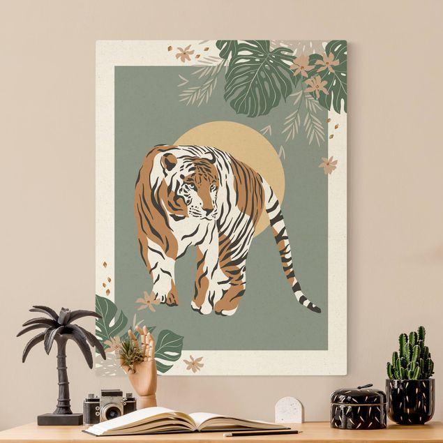 Tiger canvas Safari Animals - Tiger