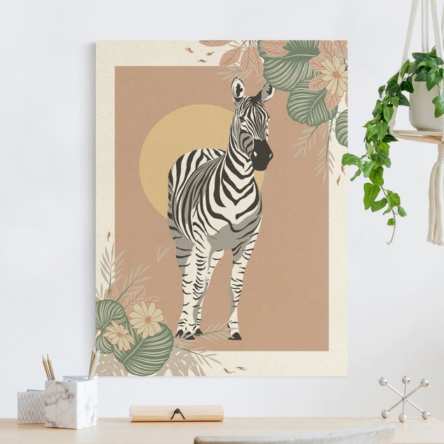 Zebra wall print Safari Animals - Zebra
