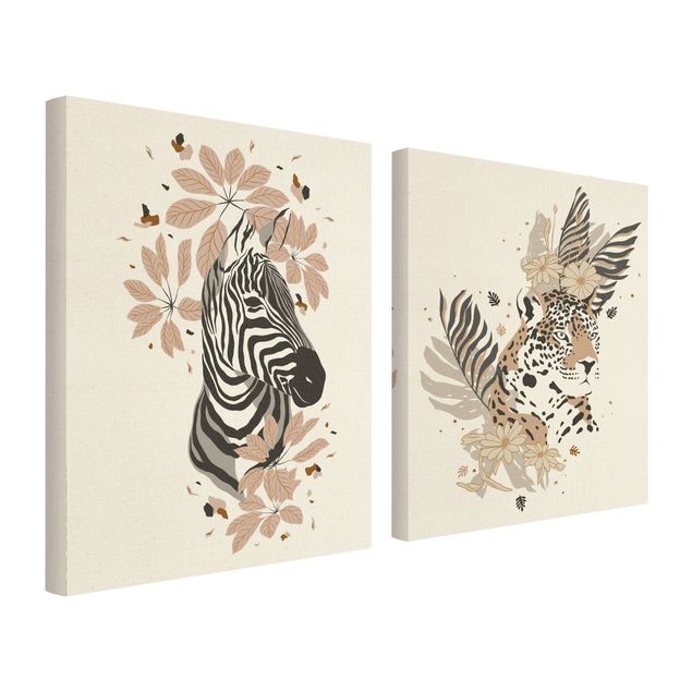 Prints Safari Animals - Zebra And Leopard