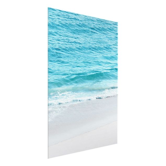 Glass prints landscape Gentle Waves In Malibu