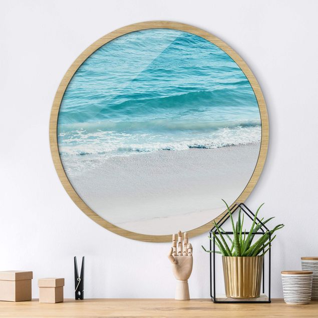 Framed beach pictures Gentle Waves In Malibu