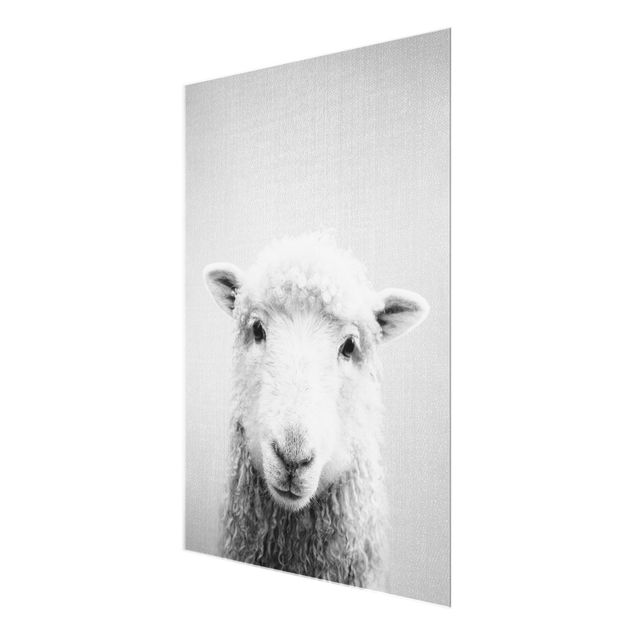Gal Design prints Sheep Steffi Black And White
