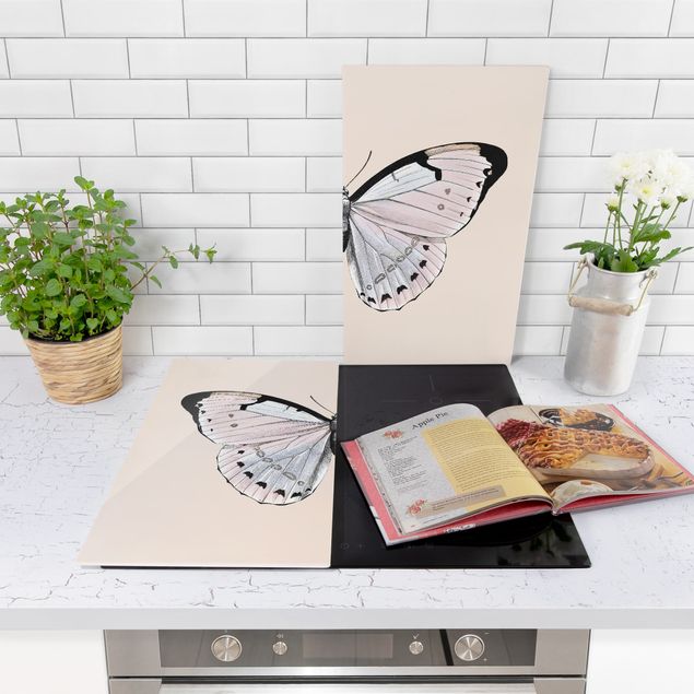 Monika Strigel Art prints Butterfly On Beige