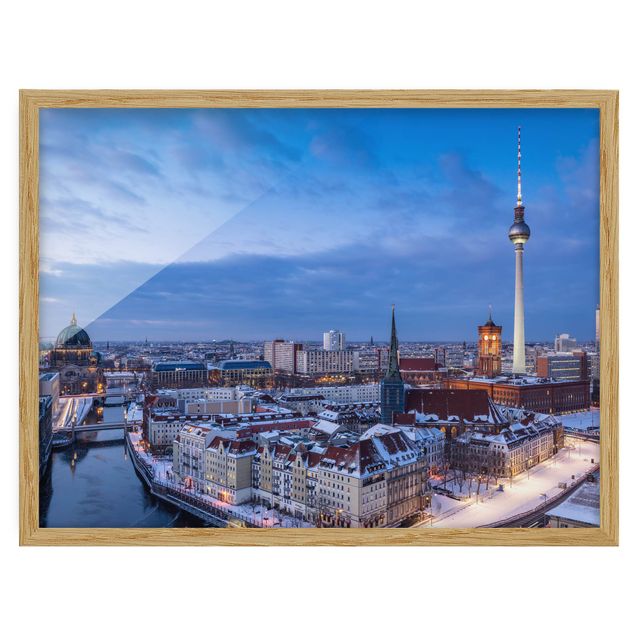 Skyline prints Snow In Berlin
