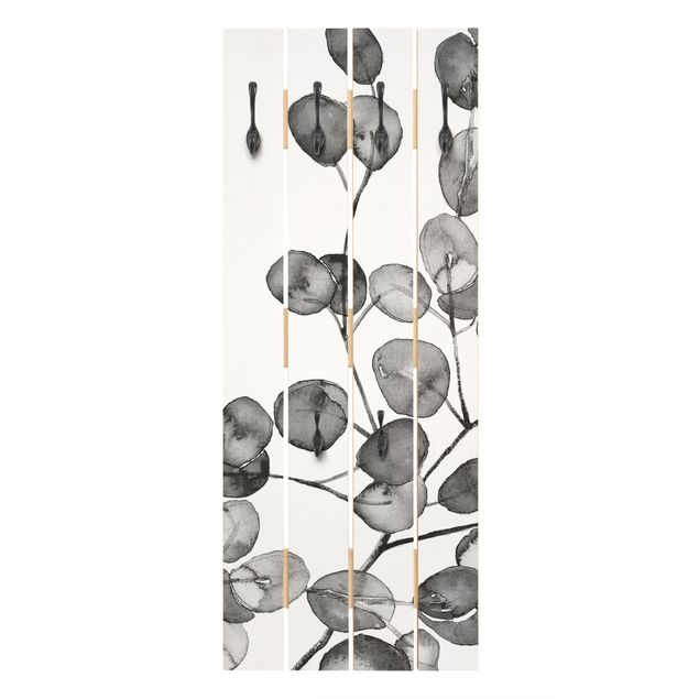 Monika Strigel Art prints Black And White Eucalyptus Twig Watercolour