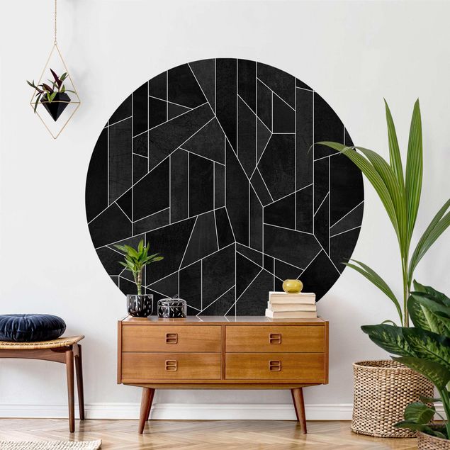 Wallpapers geometric Black And White Geometric Watercolour
