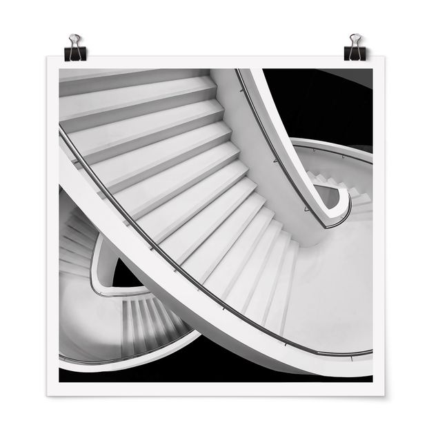 Architectural prints Black And White Architecture Of Stairs