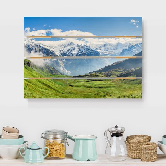 Kitchen Swiss Alpine Panorama