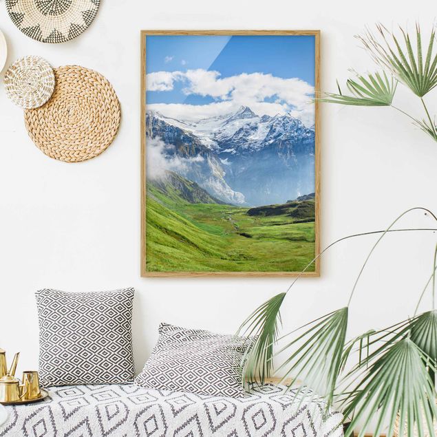 Landscape wall art Swizz Alpine Panorama