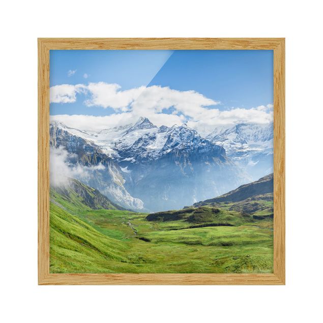 Prints Switzerland Swizz Alpine Panorama