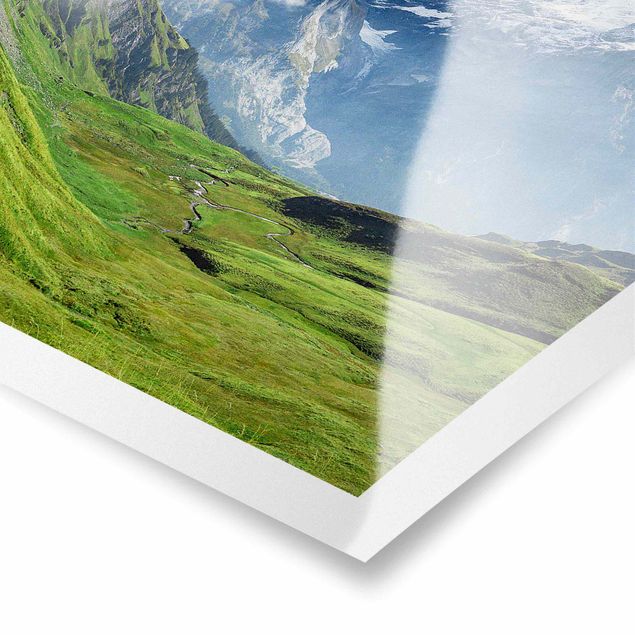 Posters landscape Swiss Alpine Panorama