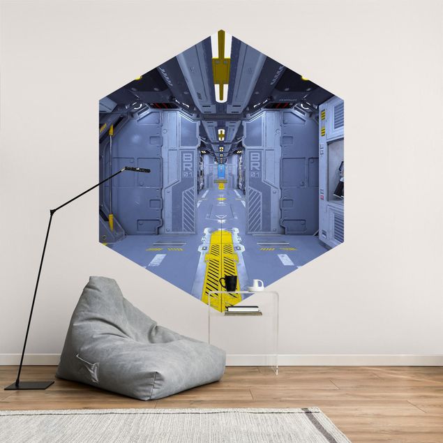 Gray wallpaper Sci-Fi Inside A Spaceship