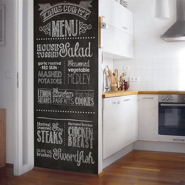 Adhesive films patterns Kitchen - DIY Chalkboard Wallpaper