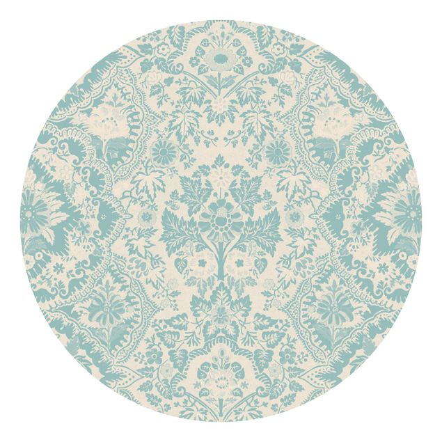 Wallpapers patterns Shabby Baroque Wallpaper In Azure