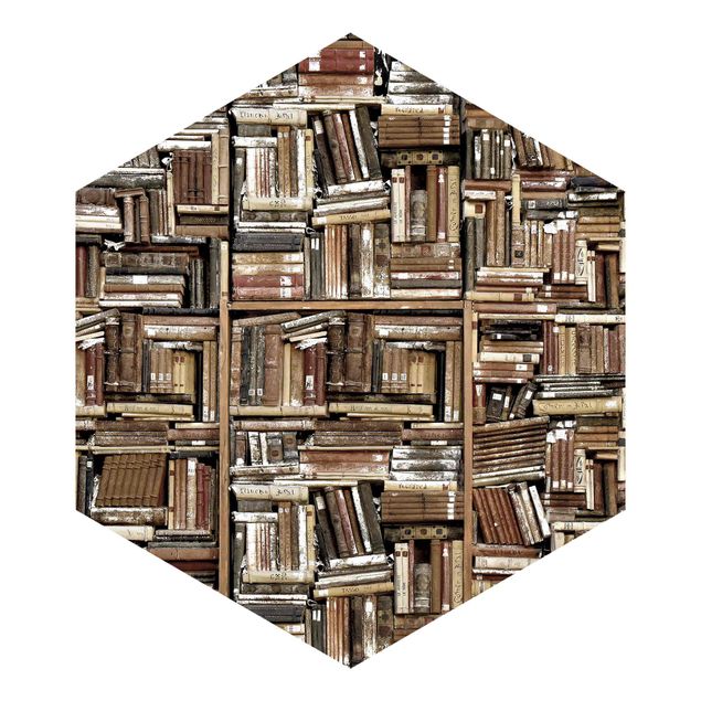Adhesive wallpaper Shabby Wall  Of Books