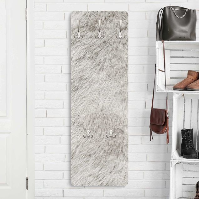 Wall mounted coat rack patterns Silver Fox
