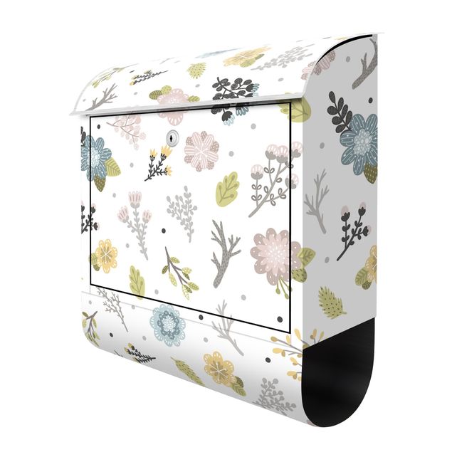 Letterbox - Scandinavian Branches And Flowers