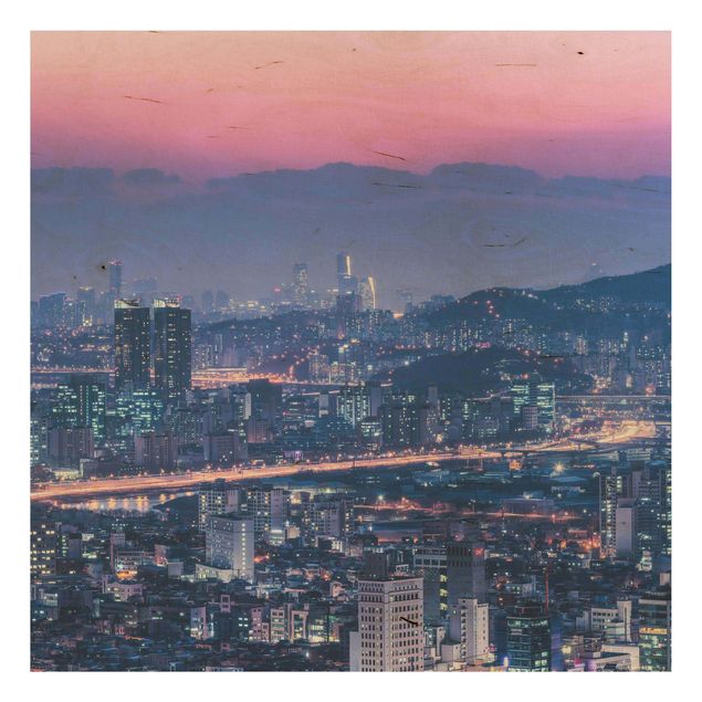Prints Skyline Of Seoul