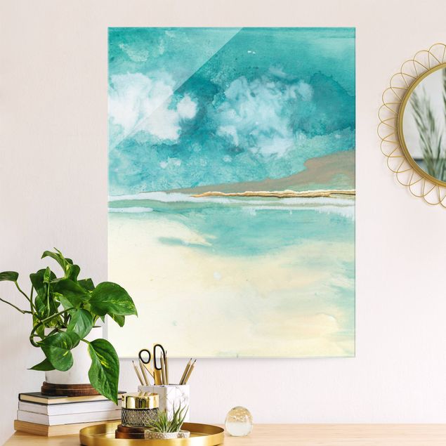 Prints landscape Emerald Clouds and Gold