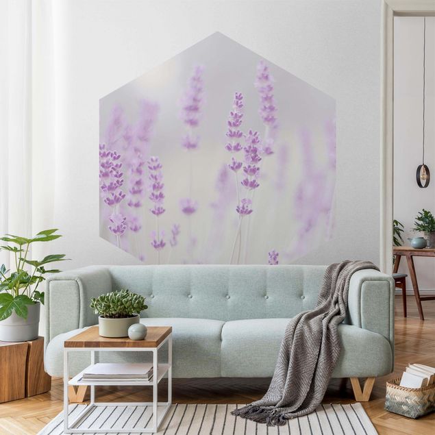Modern wallpaper designs Summer In A Field Of Lavender