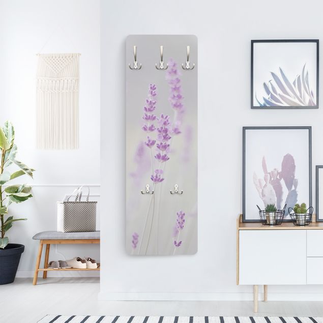 Wall mounted coat rack country Summer In A Field Of Lavender