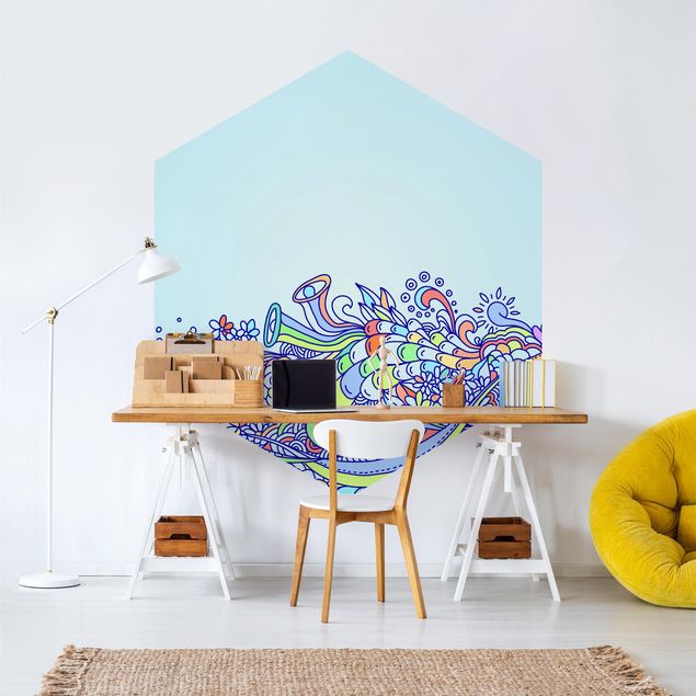 Modern wallpaper designs Summery Blossom Dream
