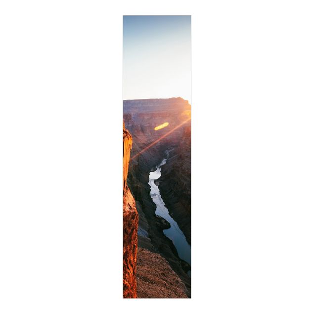 Sliding panel curtains landscape Sun In Grand Canyon