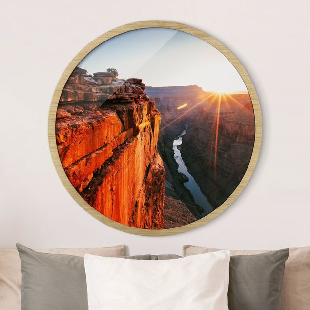 Landscape canvas prints Sun In Grand Canyon