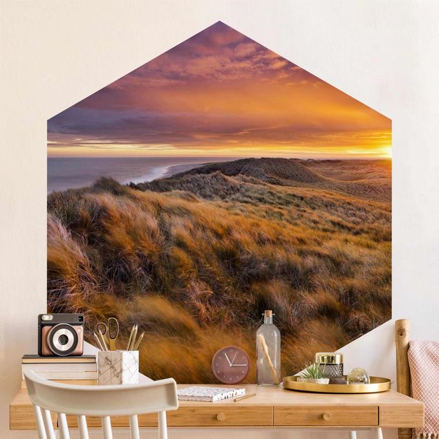 Wallpapers dunes Sunrise On The Beach On Sylt