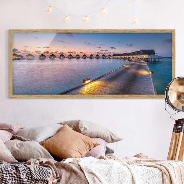 Framed beach prints Sunset In Paradise