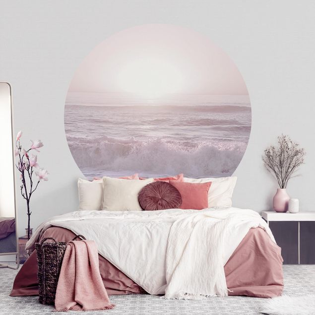 Contemporary wallpaper Sunset In Pale Pink