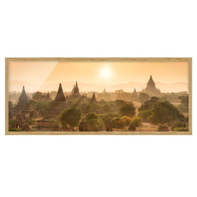 Contemporary art prints Sun Setting Over Bagan