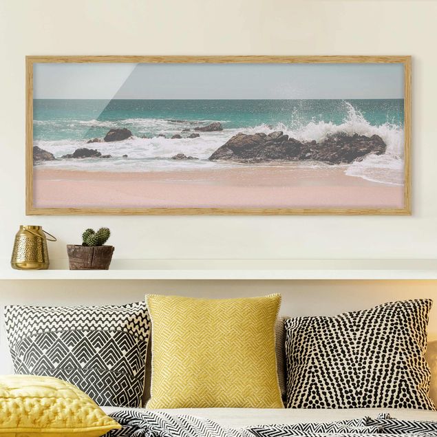 Framed beach prints Sunny Beach Mexico