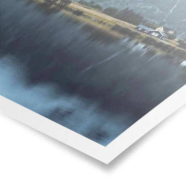 Landscape poster prints Lofoten Reflection