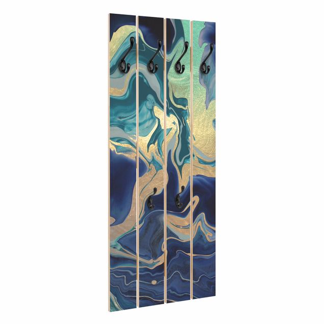 Wall mounted coat rack Play Of Colours Indigo Fire