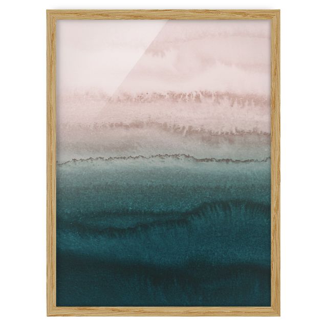 Framed abstract prints Play Of Colours Sound Of The Ocean