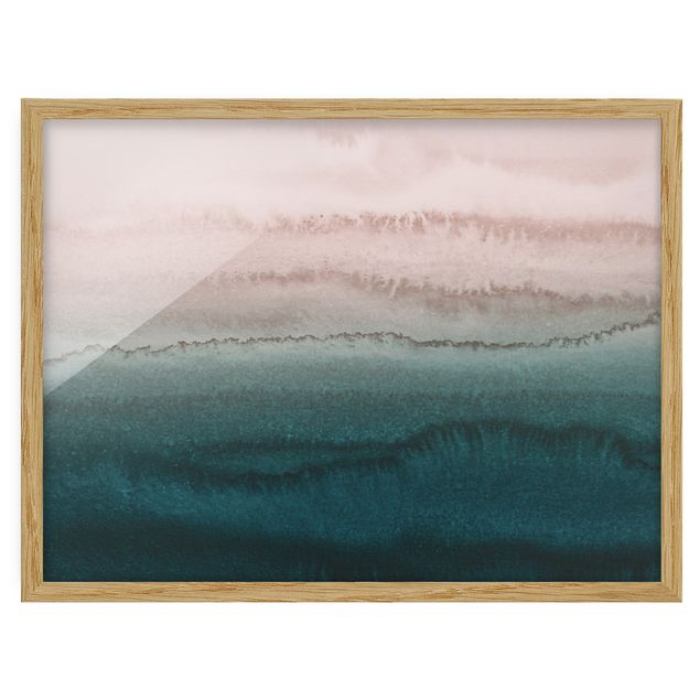 Framed abstract prints Play Of Colours Sound Of The Ocean