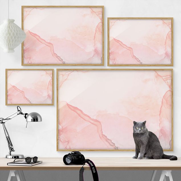 Pink art canvas Play Of Colours Pastel Cotton Candy