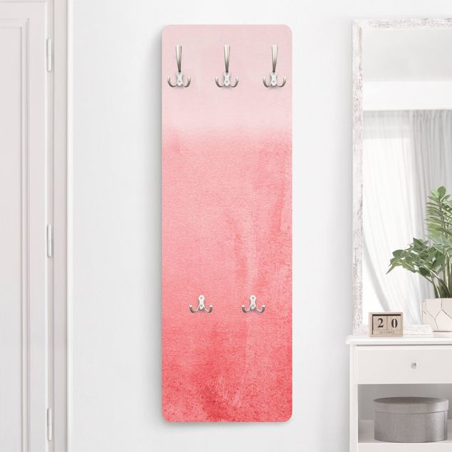 Wall mounted coat rack patterns Play Of Colours Fading Coral
